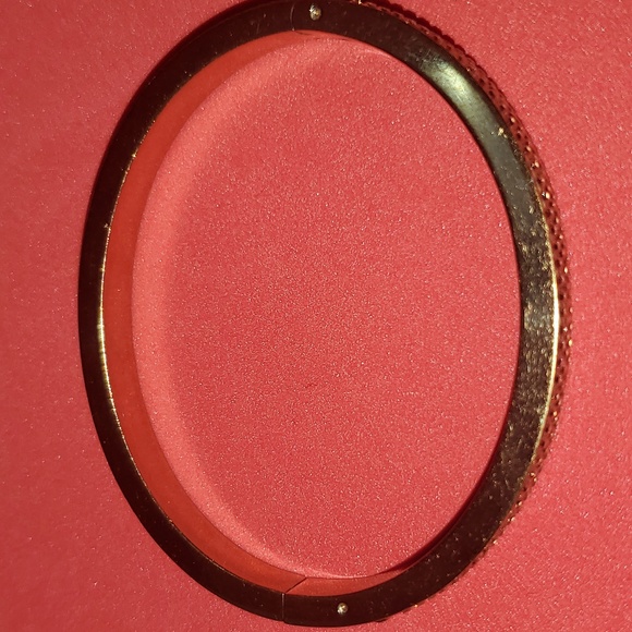 Henri Bendel clear Swarovski Crystal paved Skinny Rox yellow gold Bracelet - Picture 5 of 9